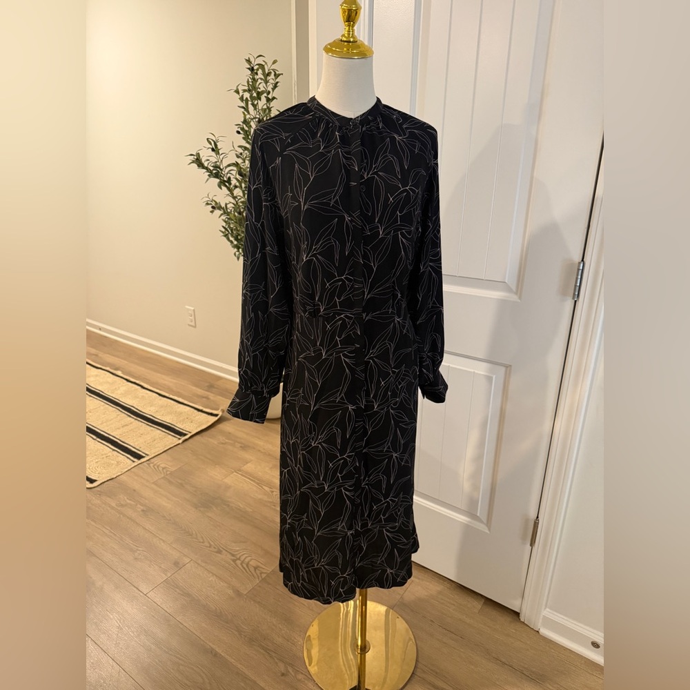 Elegant Black Floral Dress